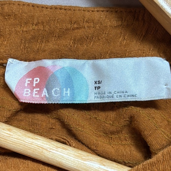 Free People Beach Beyond Obsessed Romper XS Brown - Picture 9 of 12